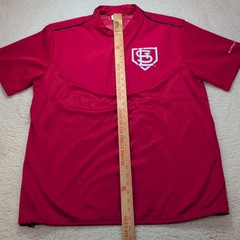 St. Louis Cardinals Men’s Baseball Shirt XL Red Quarter Zip MLB Team Logo