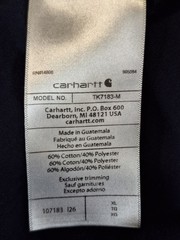 Carhartt Pocket T Shirt Mens XL Navy Camo Graphic Back Relaxed Fit Lightweight