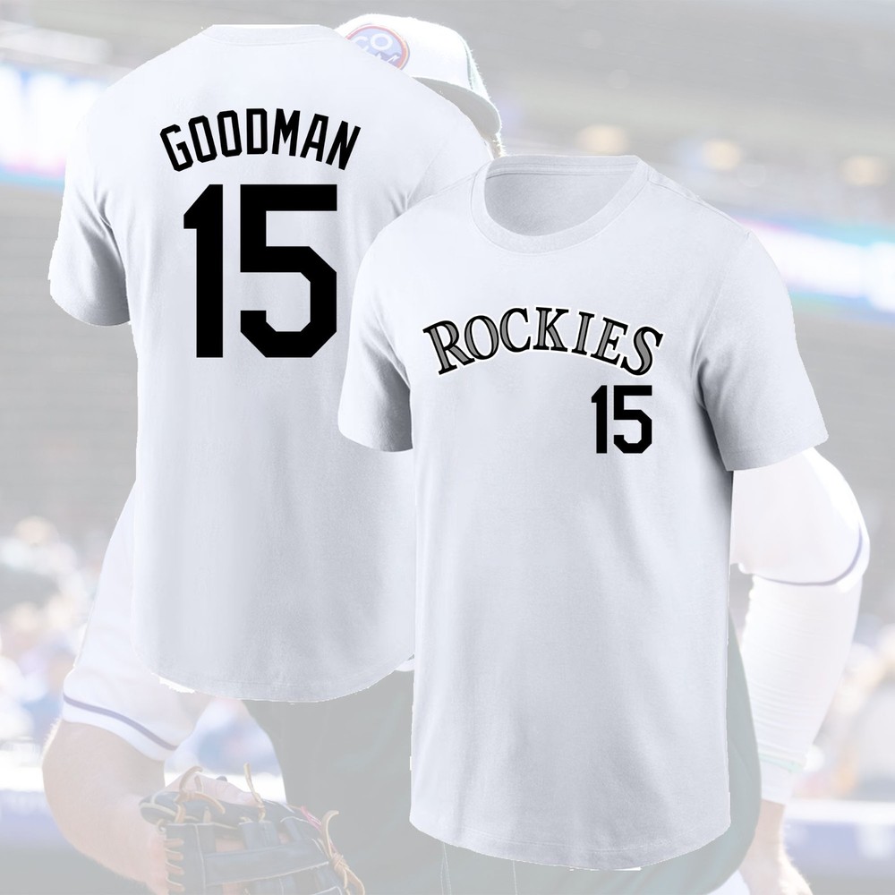 SALE 30% – Hunter Goodman #15 Colorado Rockies 2025 Name & Number For Fans