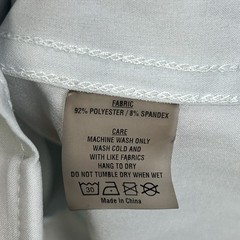 State & Liberty Athletic The Javier Pale Blue Spread Collar Stretch Button Shirt