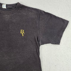 Vintage Black Velvet Shirt Mens XL Black Promo Distressed Tee Champion 90s USA