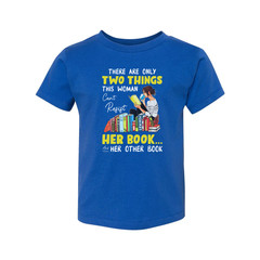 Unisex Graphic Tee With Woman Reading Books And The Quote There Are Only Two Thi
