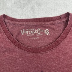 Men’s XL Jack & Jones T-Shirt Maroon Take a Ride on the Wild Side Motorcycle Leg