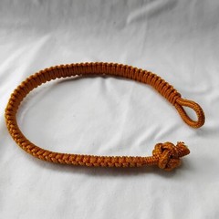 NEW Buddhist alms bowl strap, braided rope style, centipede pattern, length 30cm