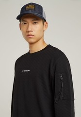 G-Star Raw Men’s Logo Tweeter Relaxed Fit Black White New