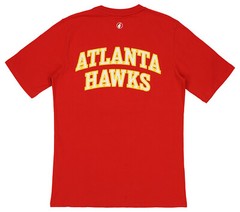 FISLL NBA Men’s Atlanta Hawks Team Color, Name and Logo Premium T-Shirt