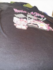 Hello Kitty by Sanrio Tokyo Speed Large Black T-Shirt Large