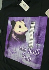 Funny Animals Possums Raccoon Weiner T-Shirt 4pc Medium Snazzy (CC)