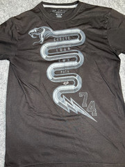 Fox Racing Choose Your Own Path Snake Graphic Black T-Shirt Large