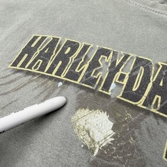 Harley Davidson Tee Shirt Mens 2XL Green Birmingham AL Sloss Furnaces Eagle Y2K