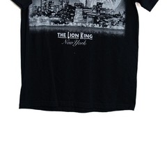 Disneys The Lion King New York Black Graphic T-Shirt Broadway Size M