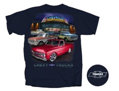 Chevrolet Trucks Men’s T-Shirt Blue 2nd Gen C/K 1967 1968 1969 1970 1971 1972
