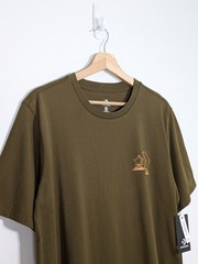 Converse Holiday Skate Tee Graphic Print Short Sleeve T-shirt Medium Khaki
