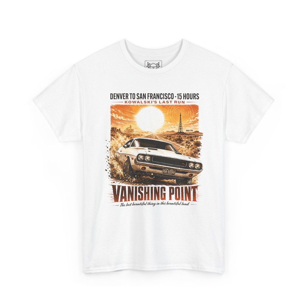 Vanishing Point Movie Retro T-Shirt | Kowalski Muscle Car Vintage Tee Gift