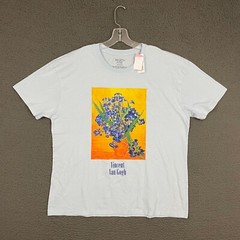 Mighty Fine T-Shirt Mens Large Vincent Van Gogh Art Graphic Cotton Casual Dad