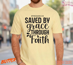 Unisex Saved By Grace Throu T-Shirt, Men T shirt,Women T shirt Gift ReligionTop