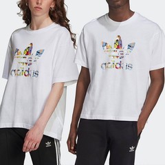 adidas Pure Color Logo Print Sports Short Sleeve T-Shirt