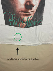 XL Phil Collins 1990 t-shirt Seriously, Live! tour May 31-Jun 24 2-sided USAmade