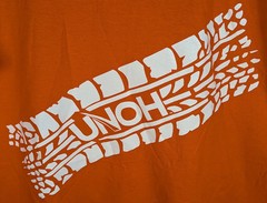 University of Northwestern Ohio Racers NCAA Tire Tread College Tee T Shirt sz L