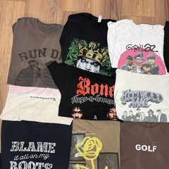 Band Concert T-Shirt Lot of 25 Reprint Artist Punk Rock Metal Rap Jun12-1