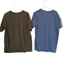 Lot 5 Mens Pocket T Shirts L Short Slv Solid Casual Basics Gym Workout Outdoors