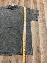 Alstyle Apparel & Activewear Shirt, Men’s Size Medium, Black Bleach Wash