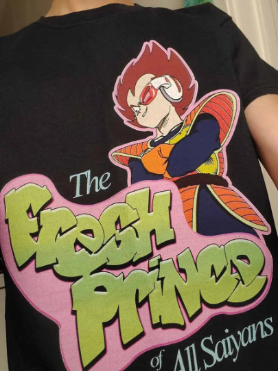 Fresh Saiyan Prince Shirt T-Shirt of bel air Saiyan vegeta dbz dragon ball z dbs