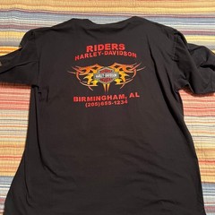 Harley Davidson T-Shirt Mens 2XL Black Riders Birmingham AL Motorcycle Tee
