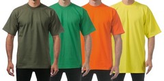 T-Shirts Short Sleeve Tees Heavyweight Shirts Solid BIG TALL Oversize UP TO 10XL
