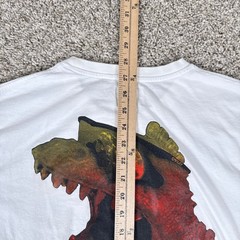 Oakley Shirt Mens XL White Thermonuclear Protection Dinosaur Skate Long Sleeve
