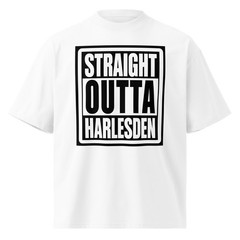 Unisex organic oversized high neck t-shirt