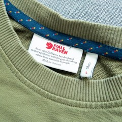 Fjallraven Long Sleeve Top Khaki Olive Green Crewneck Pullover Men’s L Cotton
