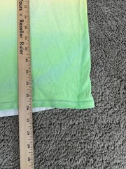 Vintage St Martin WI Shirt Mens Large Multicolor Neon Palm Trees Gradient 80s