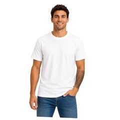 T Shirts for Men | Mens Crew Neck Soft Tee Shirts Medium 1 Pack of 1 – White