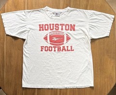 Vtg. Reebok Houston Football Logo T-Shirt Men’s XL White Red Cotton Knit