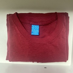Hollister Tshirt Men’s Red Logo Crew Neck Short Sleeve Cotton Poly Blend Size M