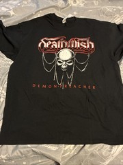 Deathwish Demon Preacher Graphic T-Shirt (Unisex XL/Black) Thrash Metal Band