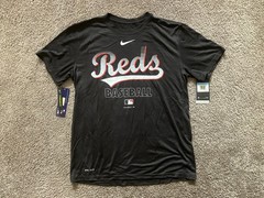 Cincinnati Reds Nike Black Dri-Fit MLB Baseball Shirt – Size Men’s Medium