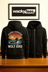 Stupid Canadian Wolf Bird Heated Rivalry Graphic Tee Shirt