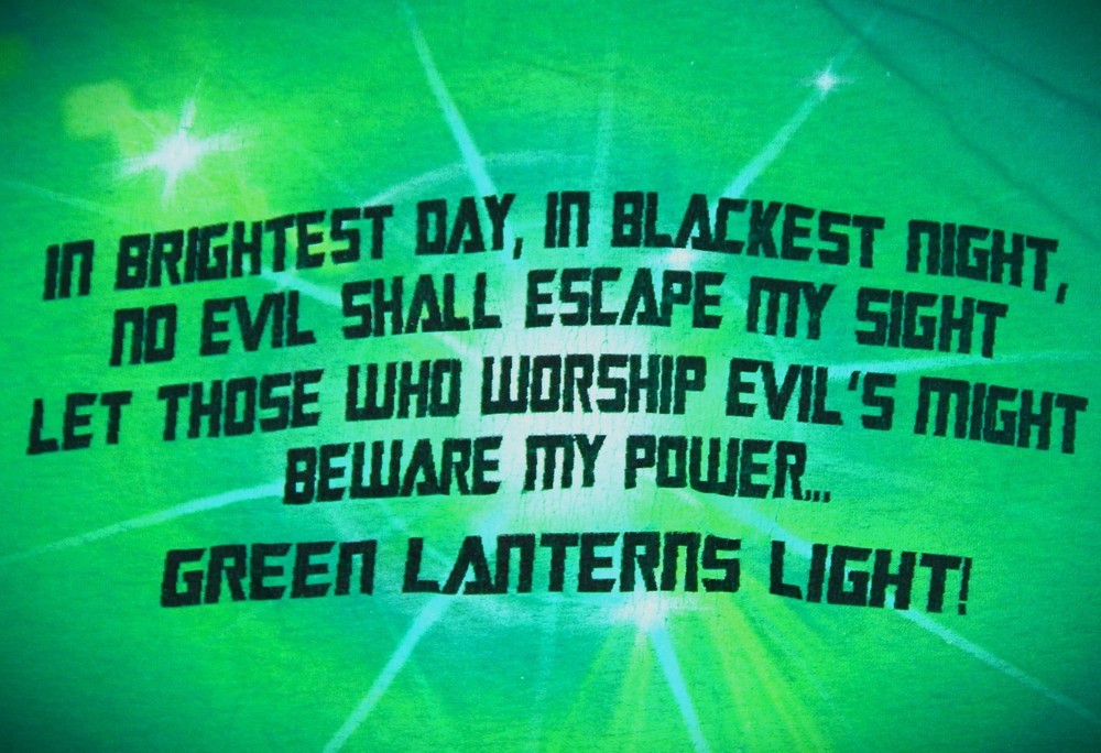 GREEN LANTERN OATH DC COMICS ORIGINALS T Shirt XL 100% Cotton