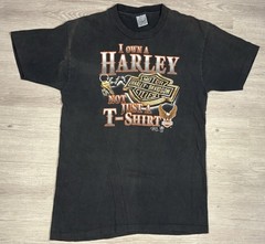 Vintage Harley Davidson Tee 3D Emblem 1988 Size M Motorcycle Biker Single Stitch