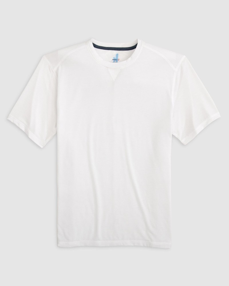 johnnie-O The Course Performance T-Shirt Mens White COURSE TEE Size L (7845423)