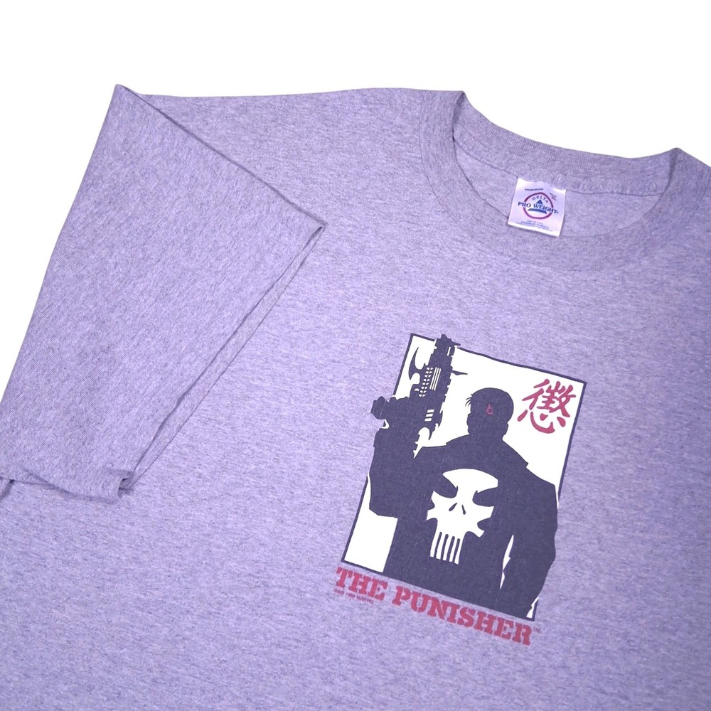 Vintage 90s The Punisher Marvel Comics T Shirt Mens Size XL Gray Skull 1999