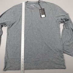 7 Diamonds Core Henley Performance Shirt Long Sleeve Dusk Blue Athletic Size XL