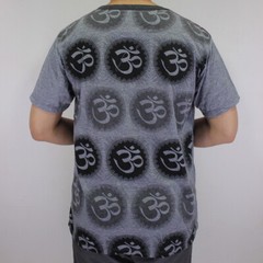 WEED Mens Vintage Ringer T-Shirt Gray Om Ganesha Hindu Hippie Yoga Bohemian WE05