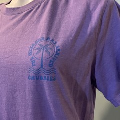 Chubbies T Shirt Weekend Has Arrived Purple The Relaxer Short Sleeve Mens L