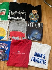 Lot Of (15) T-Shirts Bundle Variety Graphic prints Lg – XLG Y2K Modern