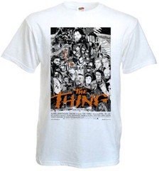 The Thing v82 T-shirt white movie poster horror John Carpenter all sizes S-5XL
