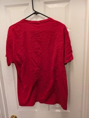 Garfield & Pookie Teddy Mens LRG T Shirt Burgandy Port Company Paws