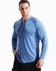NELEUS Men’s Long Sleeve Athletic Shirt Workout Running Shirts with Hoods,514…